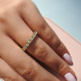 טבעת יהלומים אדל 1 קראט זהב צהוב