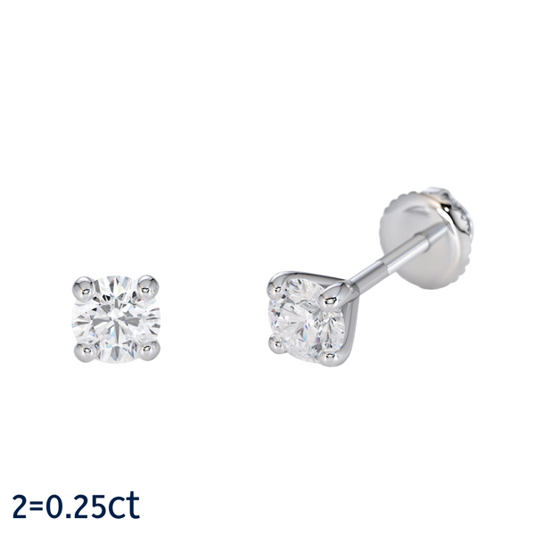 Diamond Stud Earrings 0.25 Carat