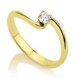 טבעת אירוסין סתיו זהב צהוב