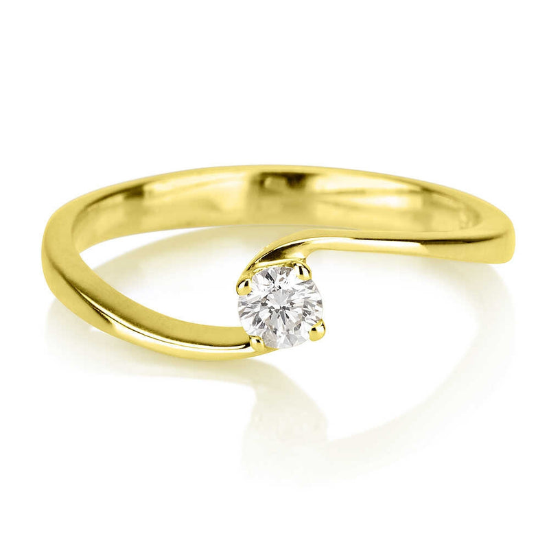 טבעת אירוסין סתיו זהב צהוב
