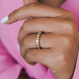 טבעת יהלומים אדל 1 קראט זהב צהוב