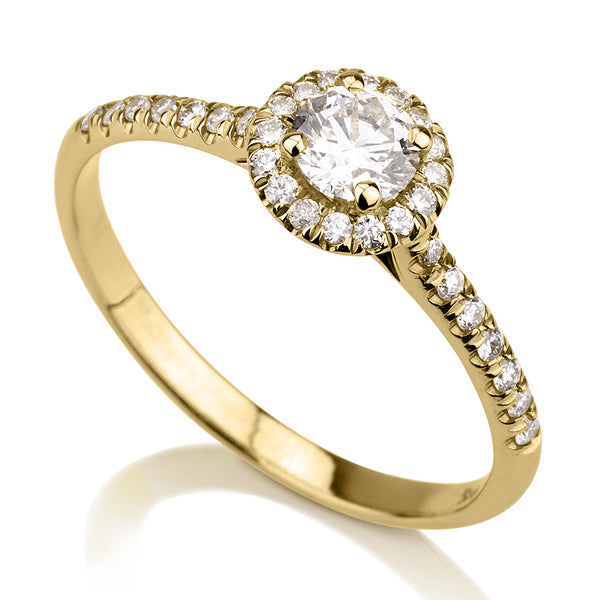 טבעת אירוסין נילי זהב צהוב