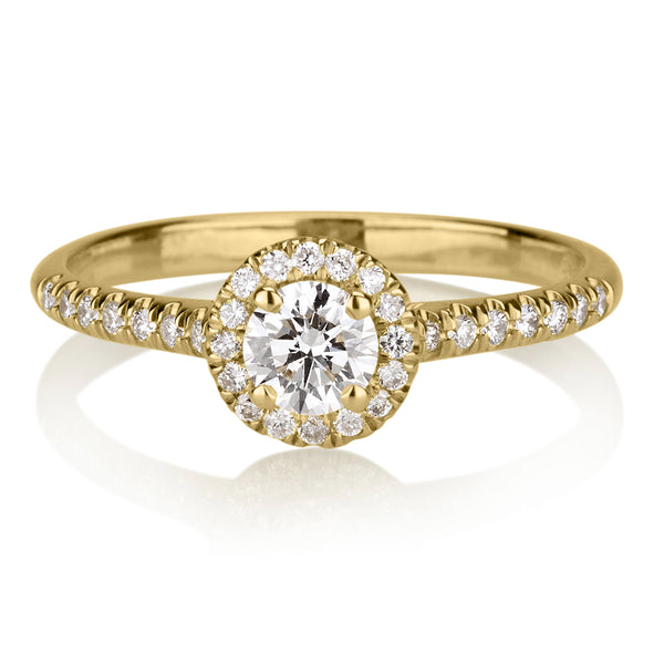 טבעת אירוסין נילי זהב צהוב