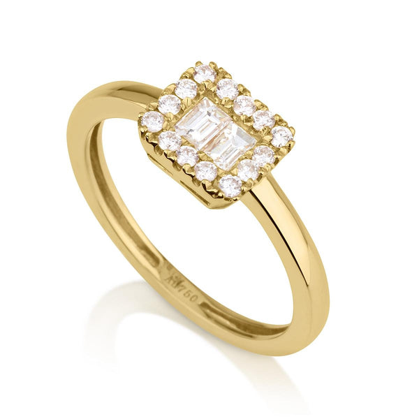טבעת יהלומים Olivia זהב צהוב