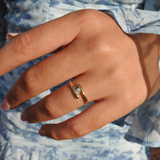 טבעת אירוסין יולי זהב צהוב