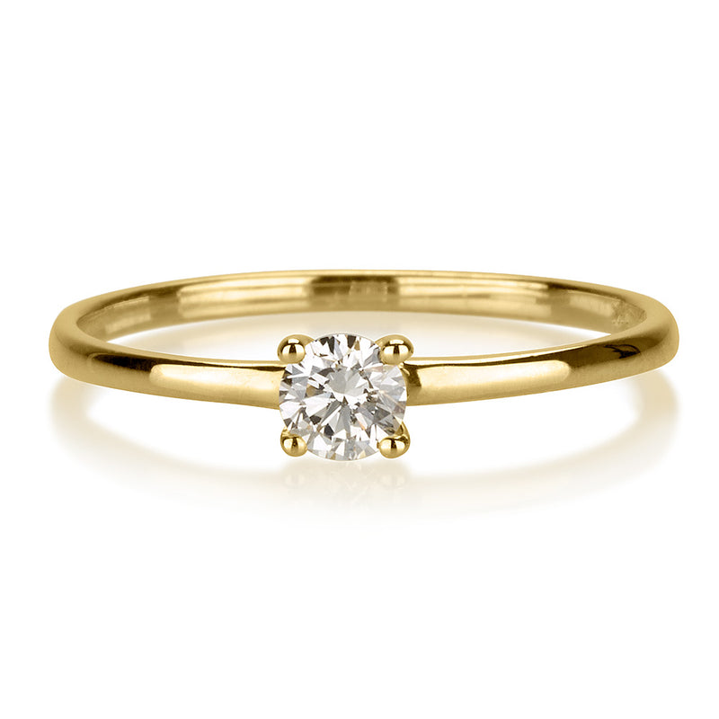 טבעת אירוסין אן זהב צהוב