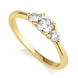 טבעת אירוסין קורל זהב צהוב