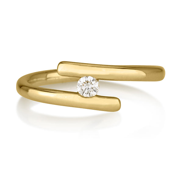 טבעת אירוסין יולי זהב צהוב