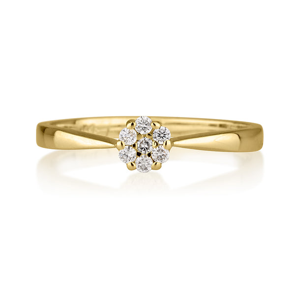 טבעת אירוסין ג'יזל זהב צהוב