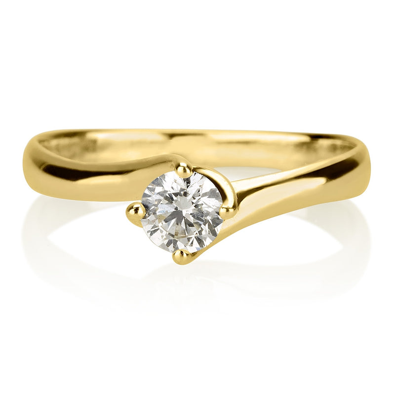 טבעת אירוסין נלי זהב צהוב