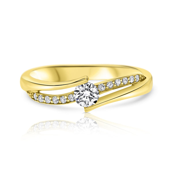 טבעת אירוסין ענת עדינה זהב צהוב