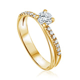 טבעת אירוסין מישל זהב צהוב