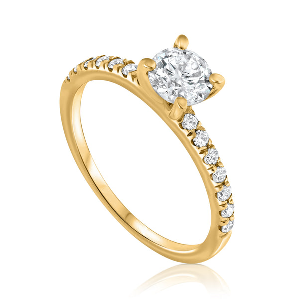 טבעת אירוסין גרייס 0.54 קראט- זהב צהוב